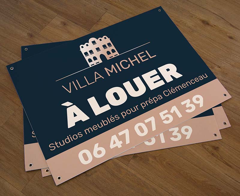 Panneau en akylux ou PVC pour signalétique professionnelle a Nantes
