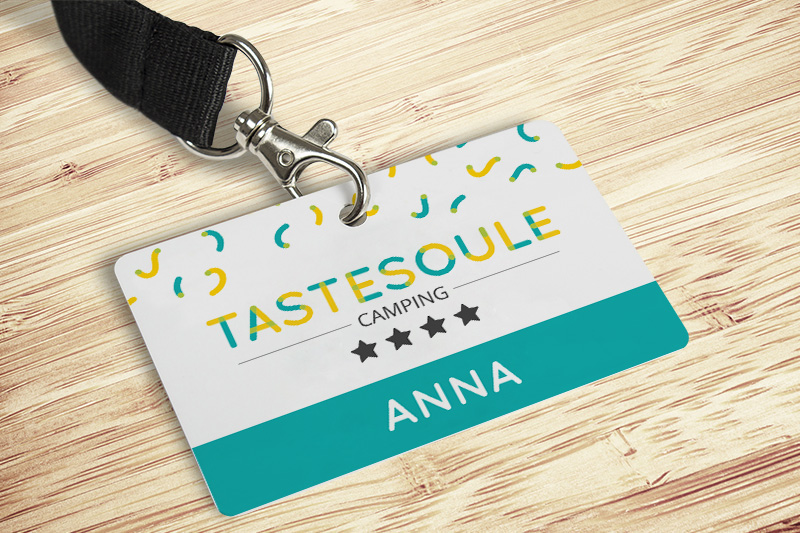 Badge PVC et carte magnétique personnalisés pour camping - Nantes