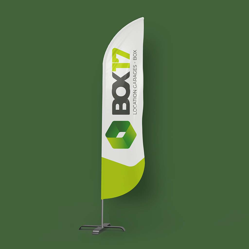 Signalétique flamme pour PME - branding Koro Marketing