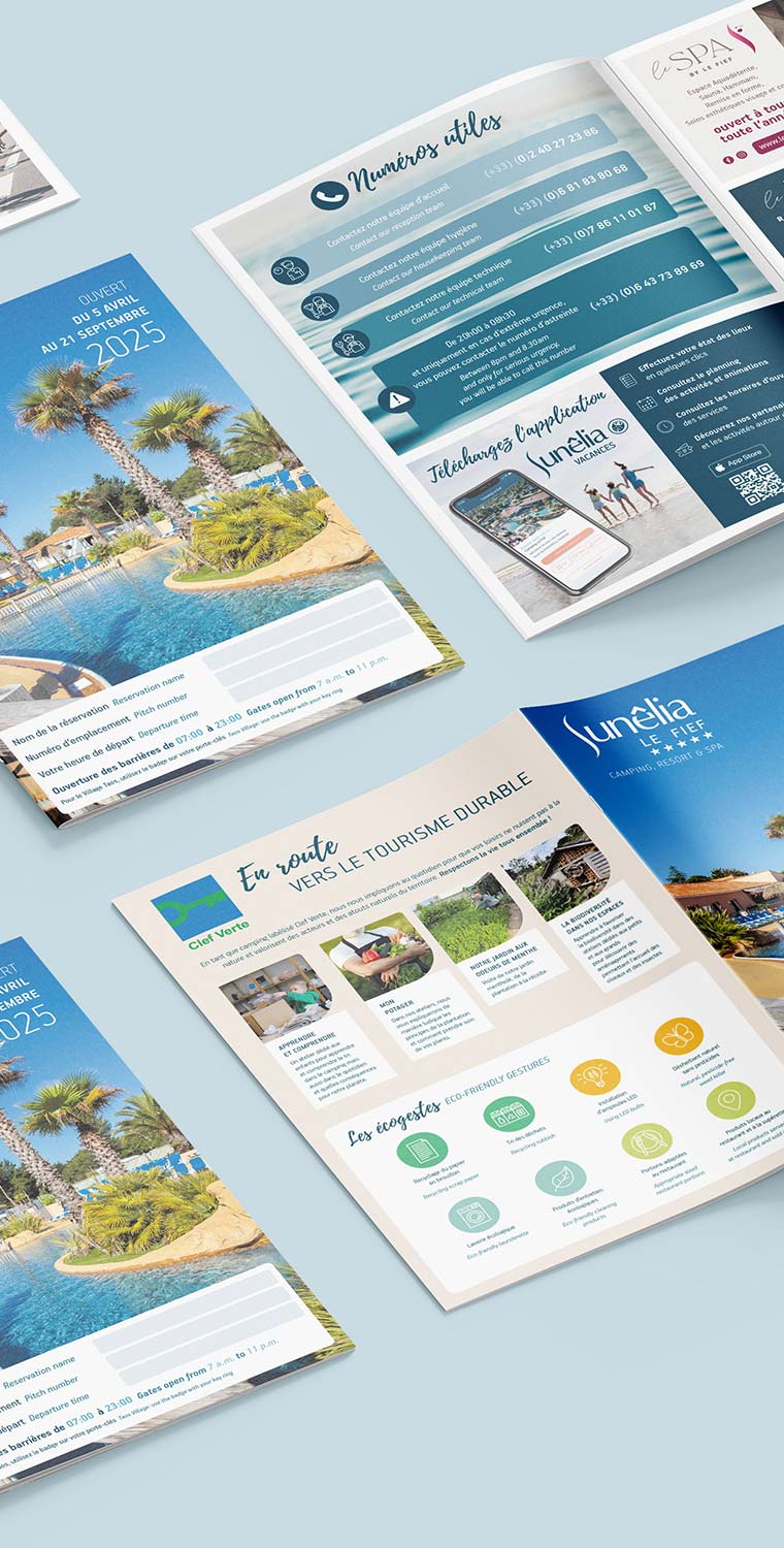Brochure et livret d'accueil camping - impression Nantes