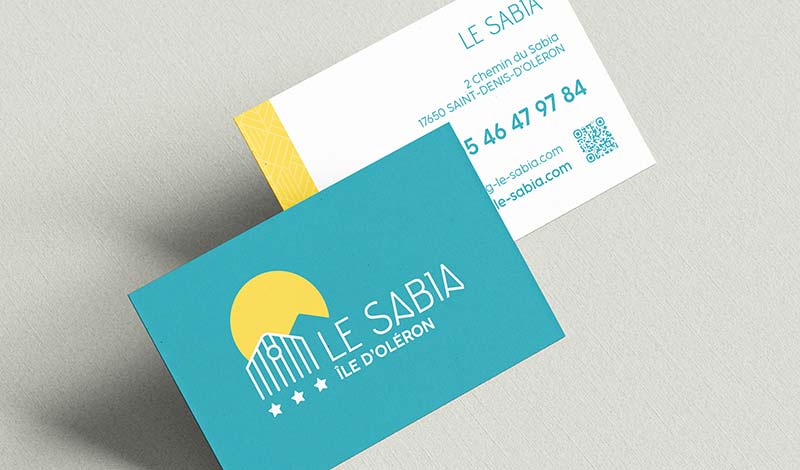 Carte de visite pour camping - impression Nantes Koro Marketing