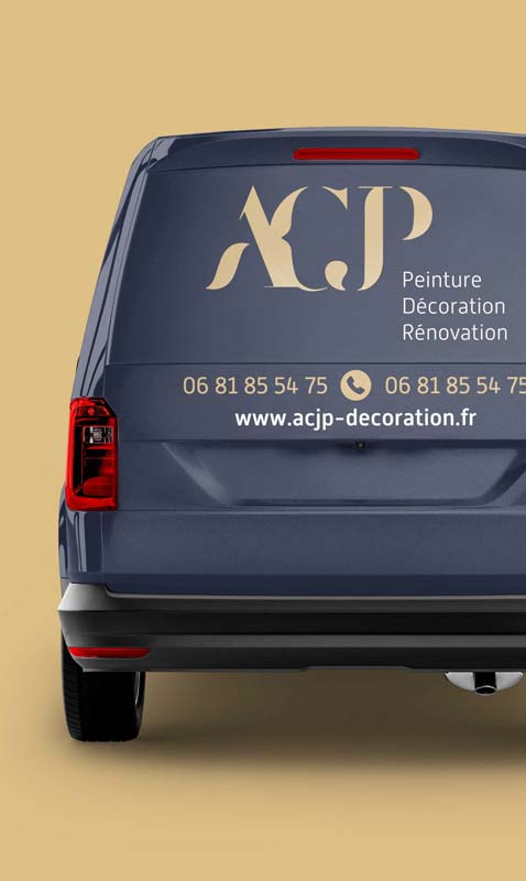 Covering véhicule entreprise - identité visuelle Koro Marketing Nantes