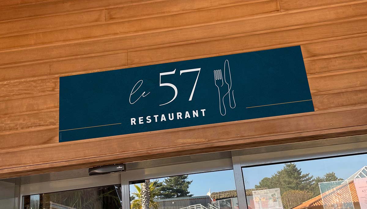 Enseigne exterieure pour restaurant ou commerce a Nantes