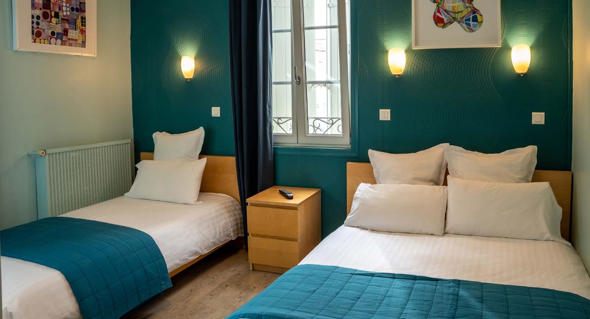 Chambre d'hôtel de l'établissement Les Acacias en Charente-Maritime