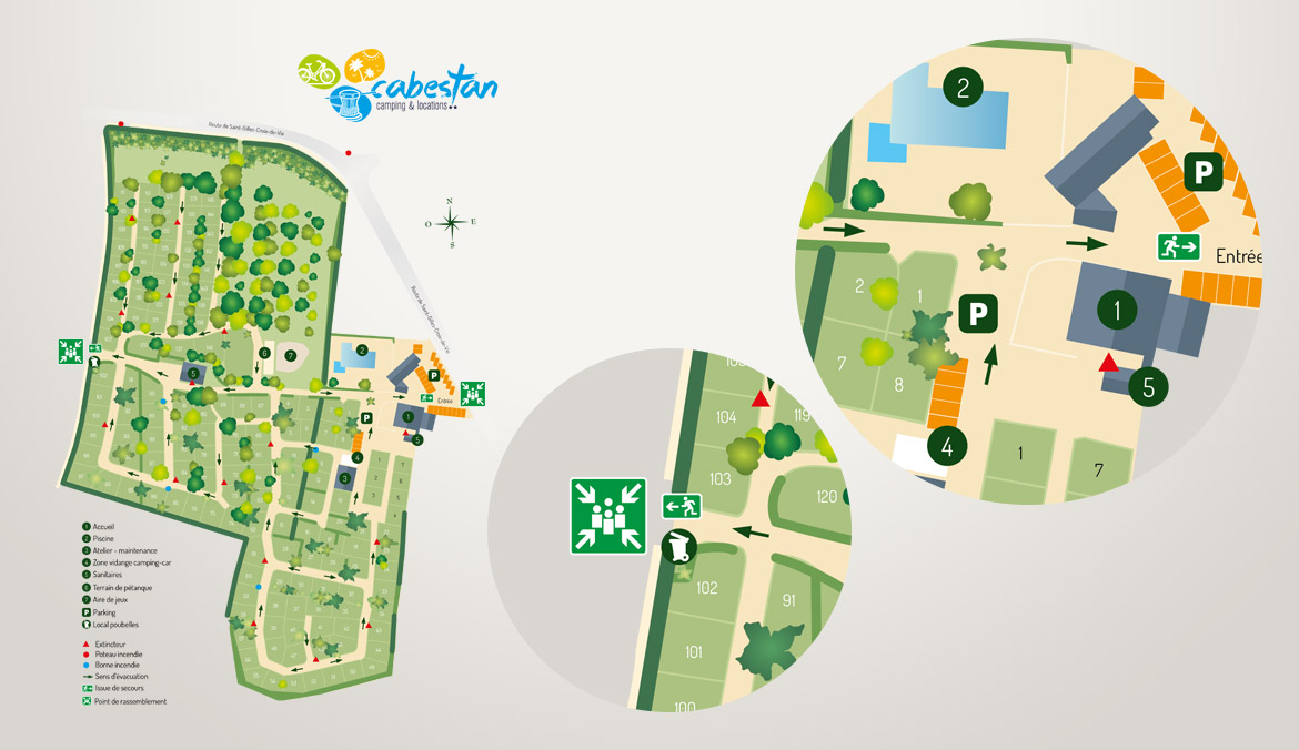 plan du camping