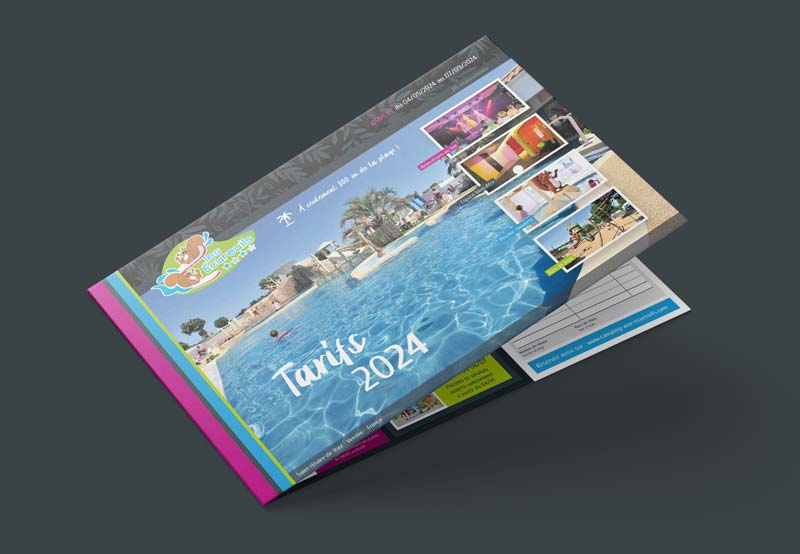 Brochure pour campings réalisée entièrement par l'agence de communication nantaise Koro Marketing