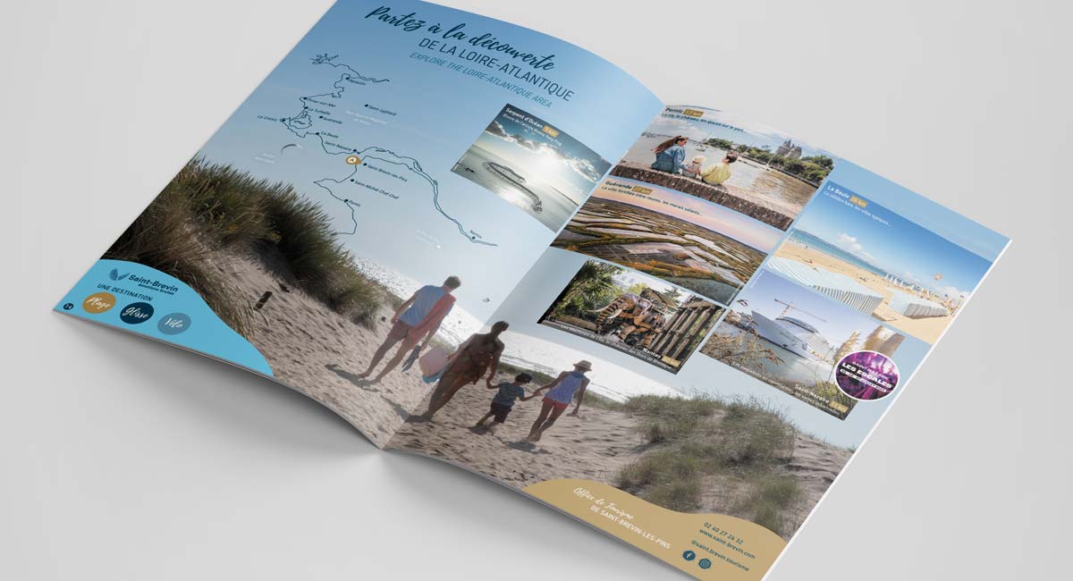 Exemple de brochure touristique réalisée à Nantes