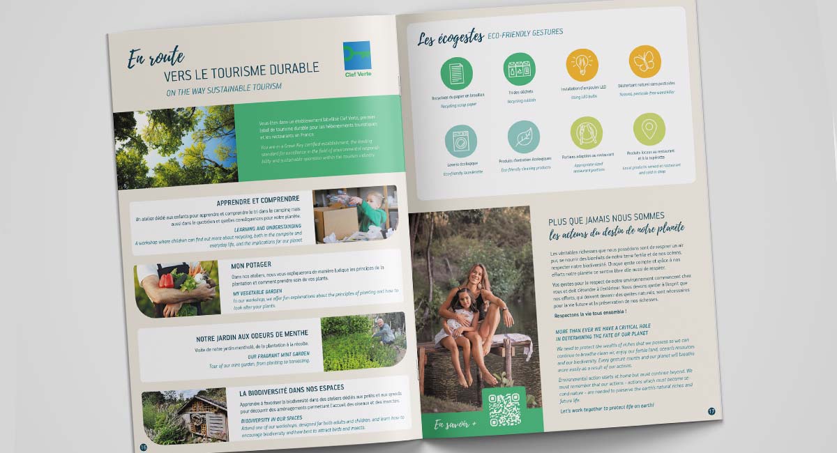 Création et mise en page de brochure touristique à Nantes