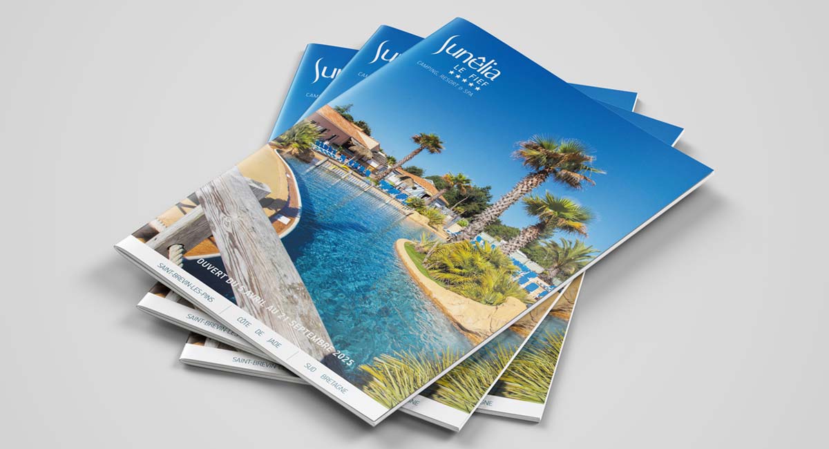 Création de brochures pour camping haut-de-gamme à Nantes