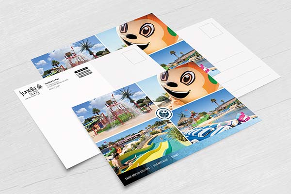 exemples de cartes postales réalisé par l'agence de communication Koro Marketing à Nantes