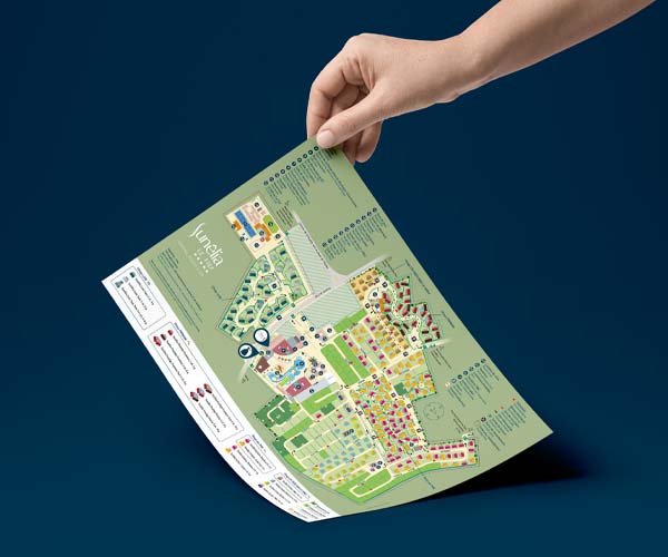 Conception et illustration de plan tourisme et loisirs en Loire-Atlantique
