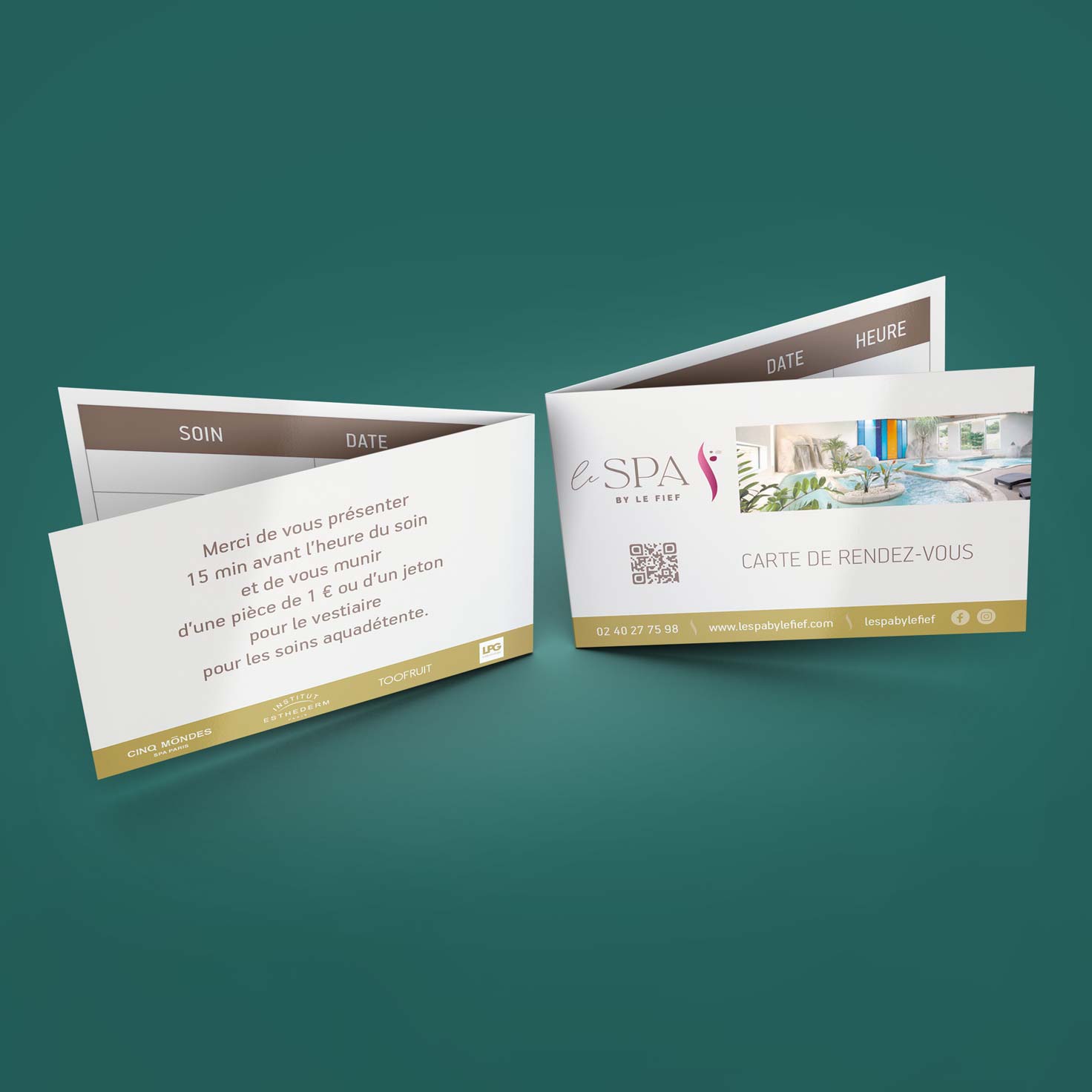 Conception et impression de carte de rendez-vous pour entreprise