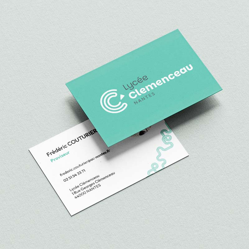 Carte de visite du Lycée Clemenceau à Nantes