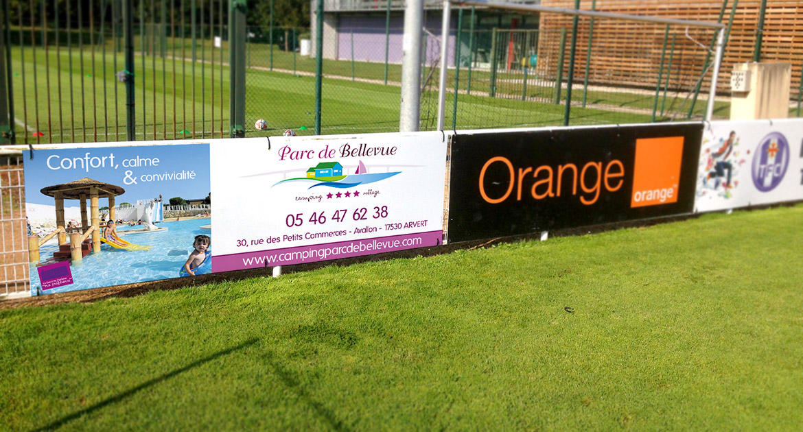 panneau terrain de football