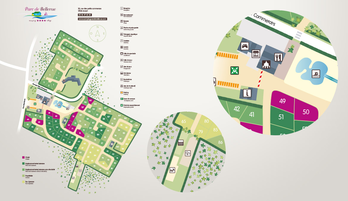 plan du camping